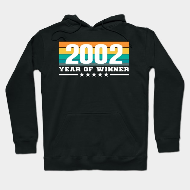 18th Birthday 18 2002 Funny Eighteen now Year of Winner Hoodie by Kuehni